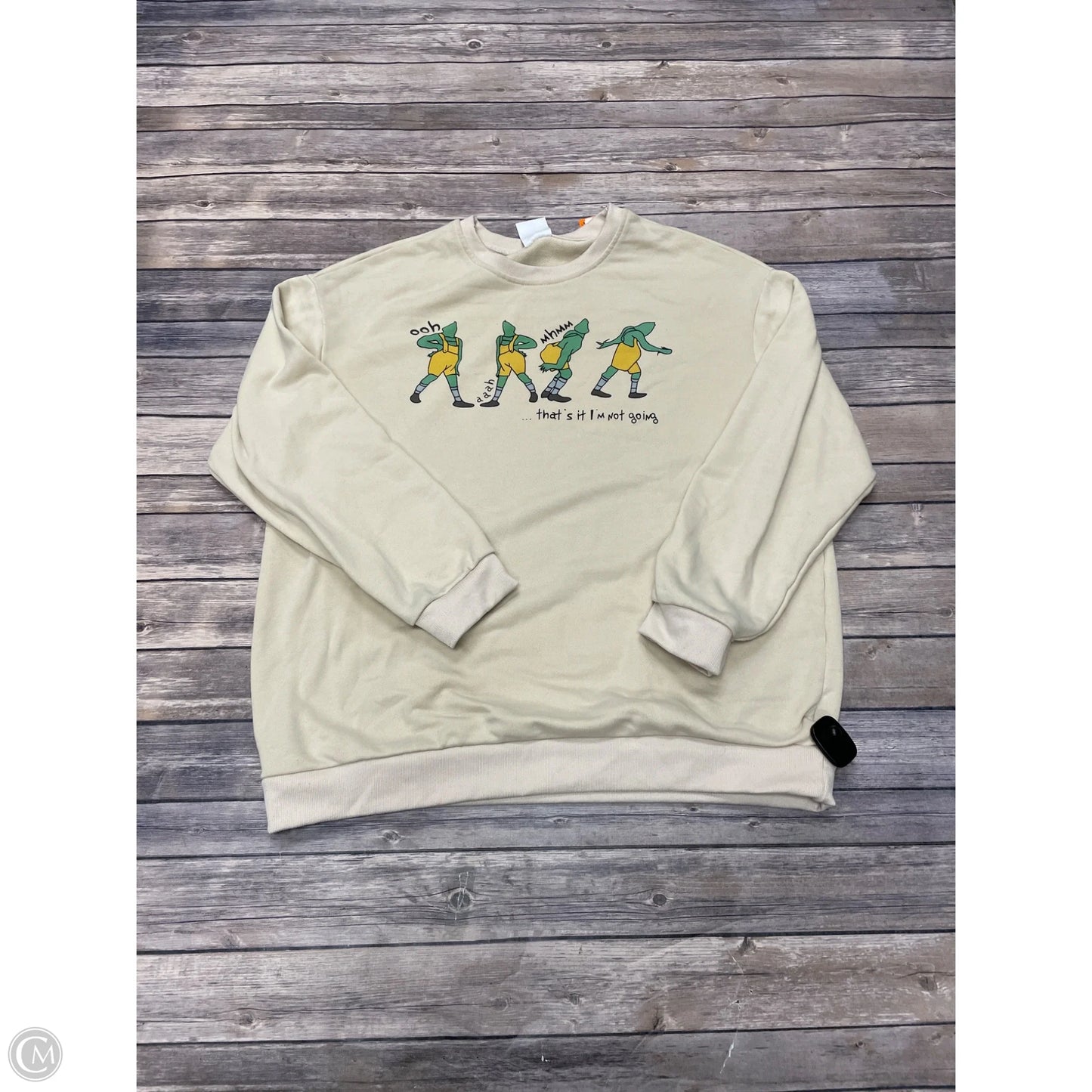 Sweatshirt Crewneck By Comfort Colors In Tan, Size: Xl