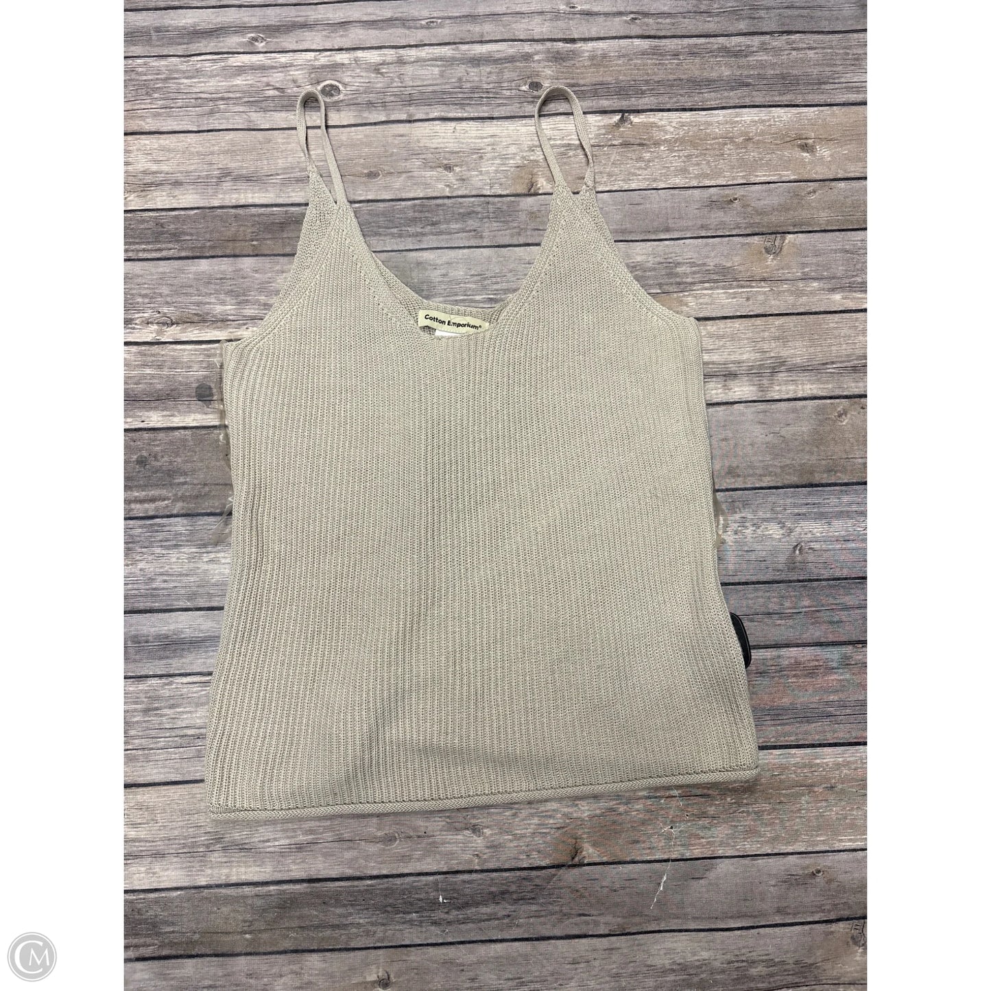 Top Sleeveless By Cme In Tan, Size: M