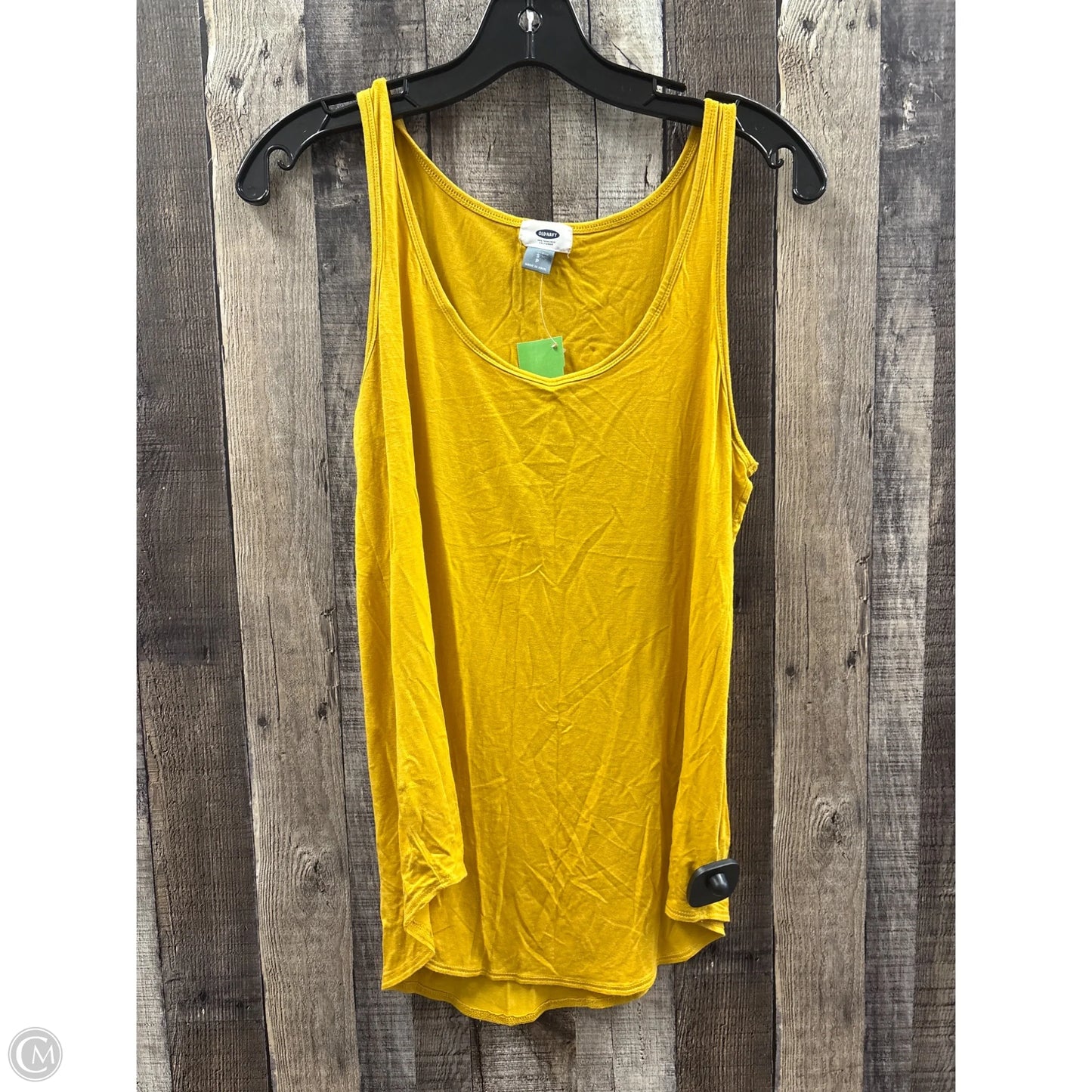 Top Sleeveless Basic By Old Navy In Yellow, Size: S