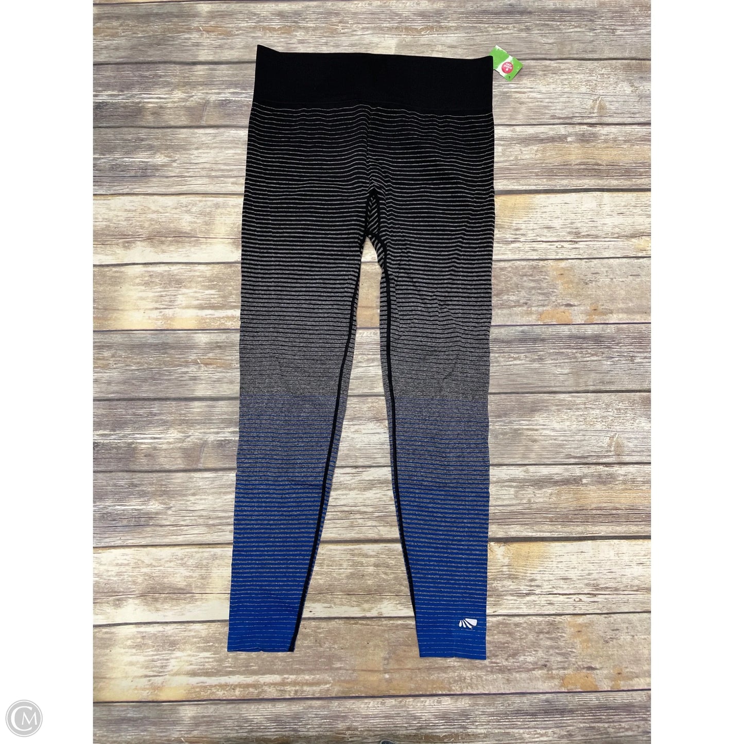 Athletic Leggings By Marika In Striped Pattern, Size: L