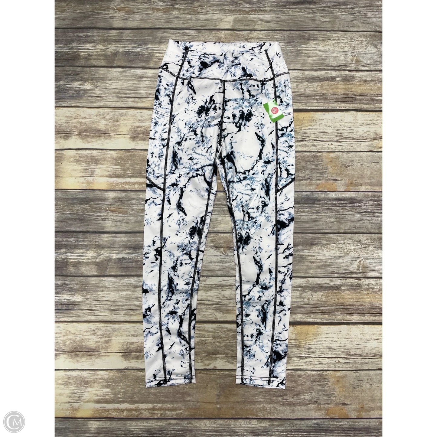 Athletic Leggings By Cmf In White, Size: M