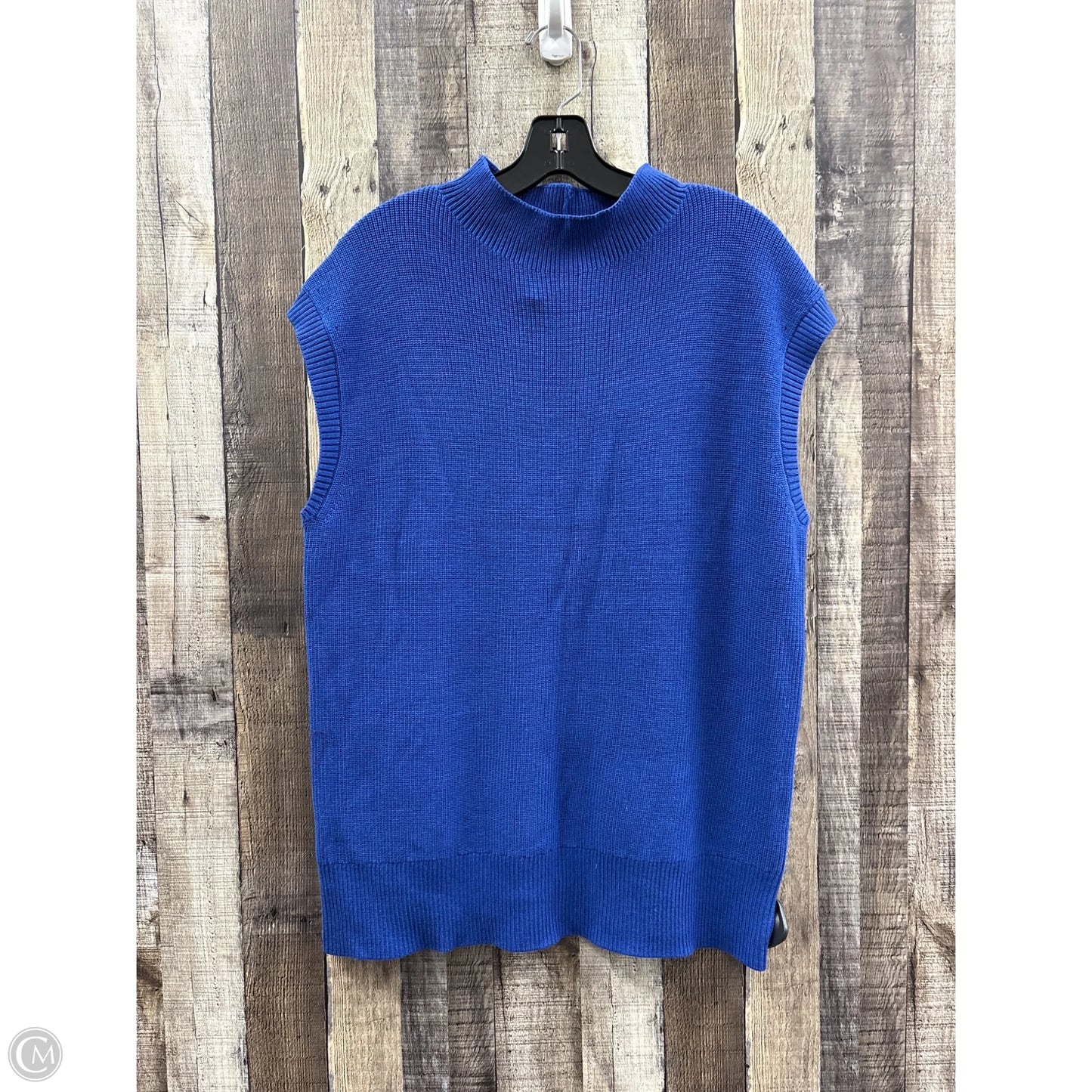 Sweater Short Sleeve By Talbots In Blue, Size: 2x