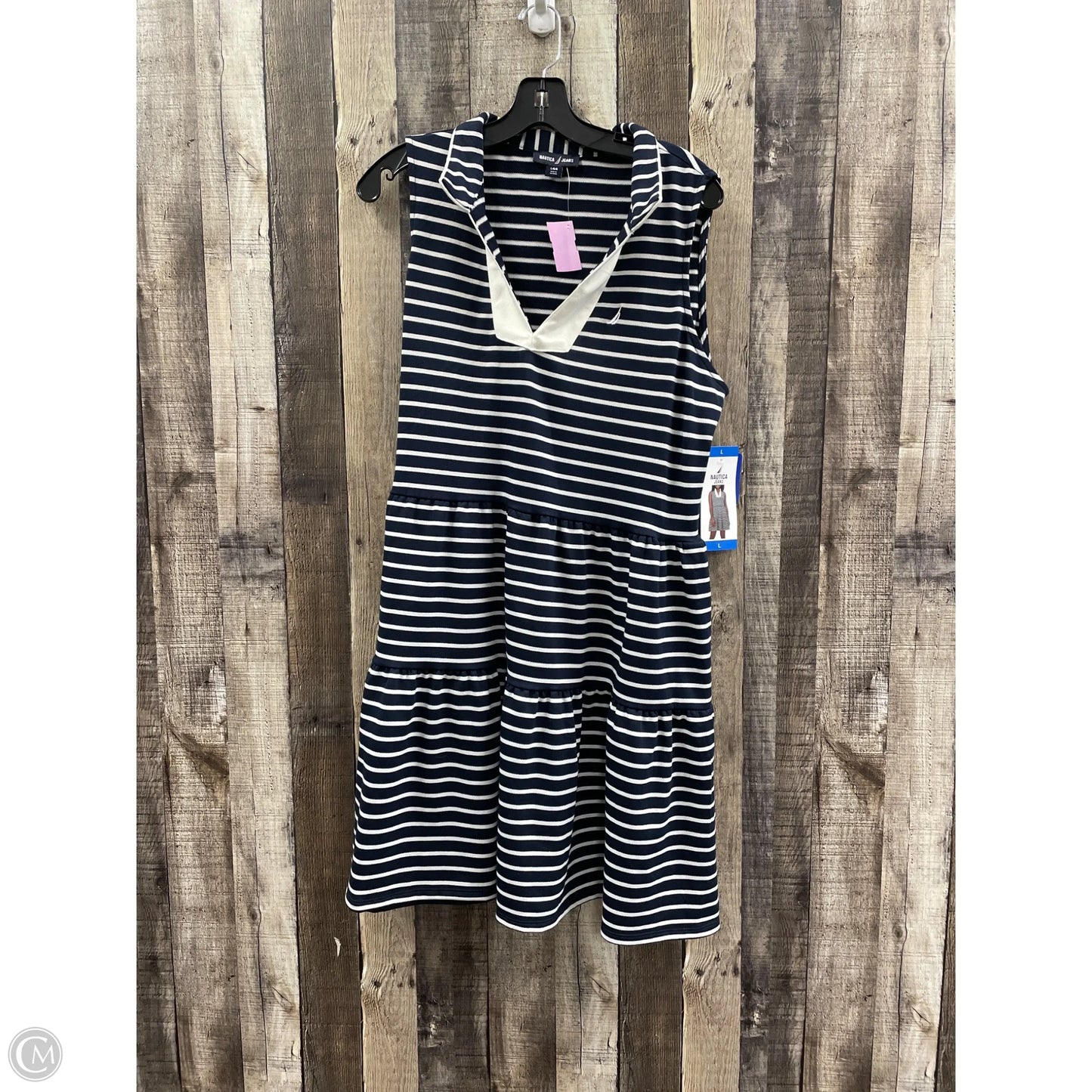 Dress Casual Short By Nautica In Striped Pattern, Size: L