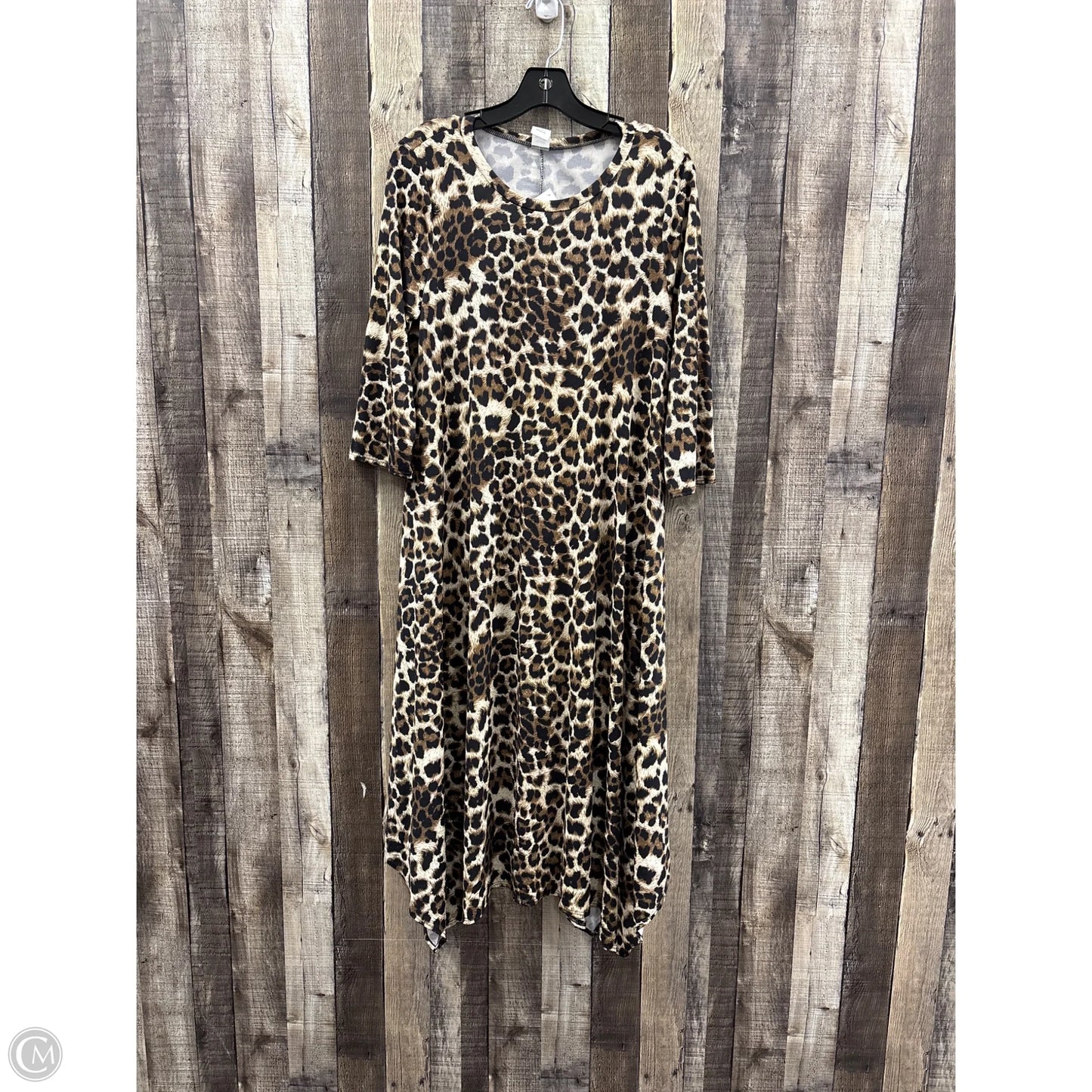 Dress Casual Maxi By Cmf In Animal Print, Size: M