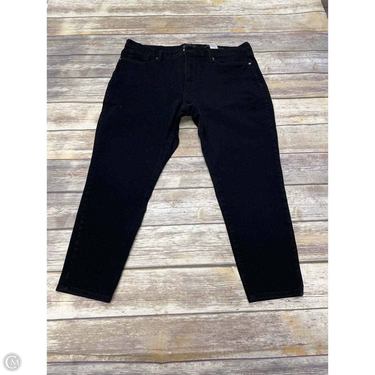 Jeans Skinny By Banana Republic In Black, Size: 18