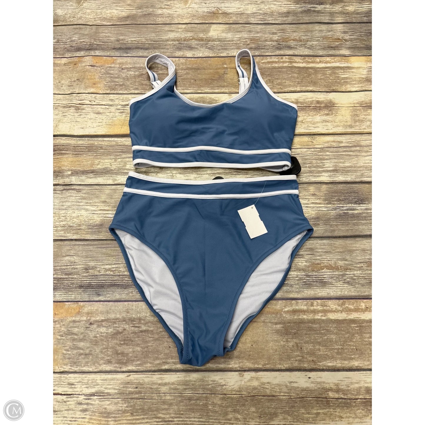 Swimsuit 2pc By Cme In Blue, Size: M