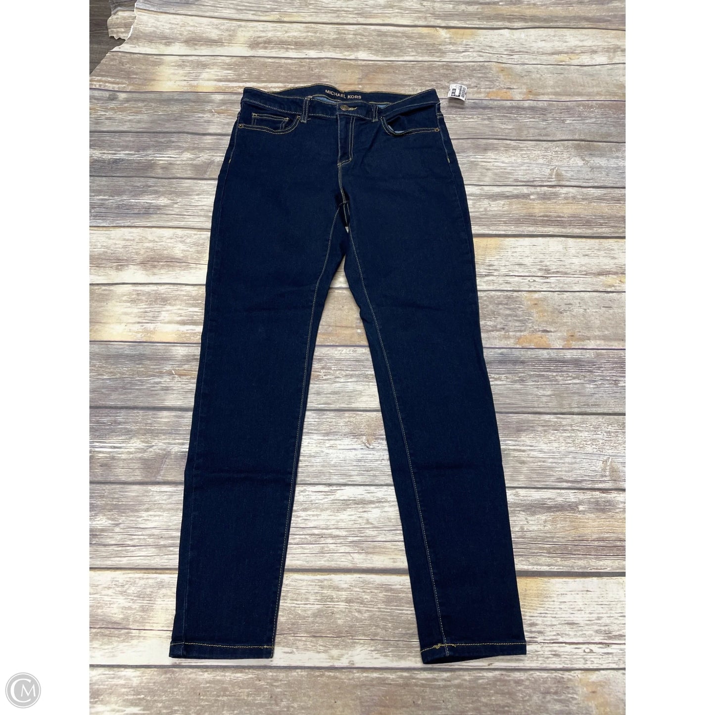 Jeans Skinny By Michael By Michael Kors In Blue Denim, Size: 10