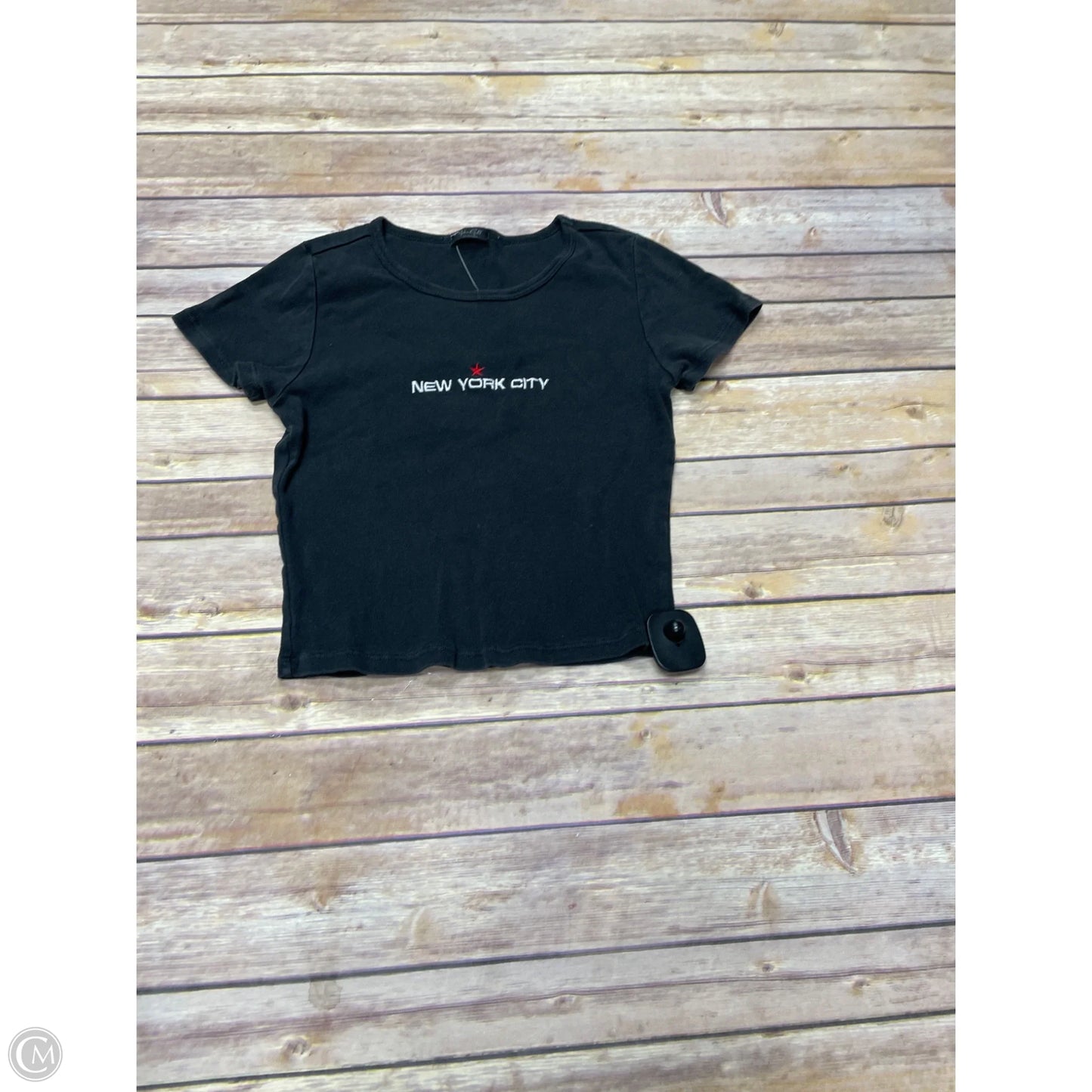 Top Short Sleeve Basic By John Galt In Black, Size: S