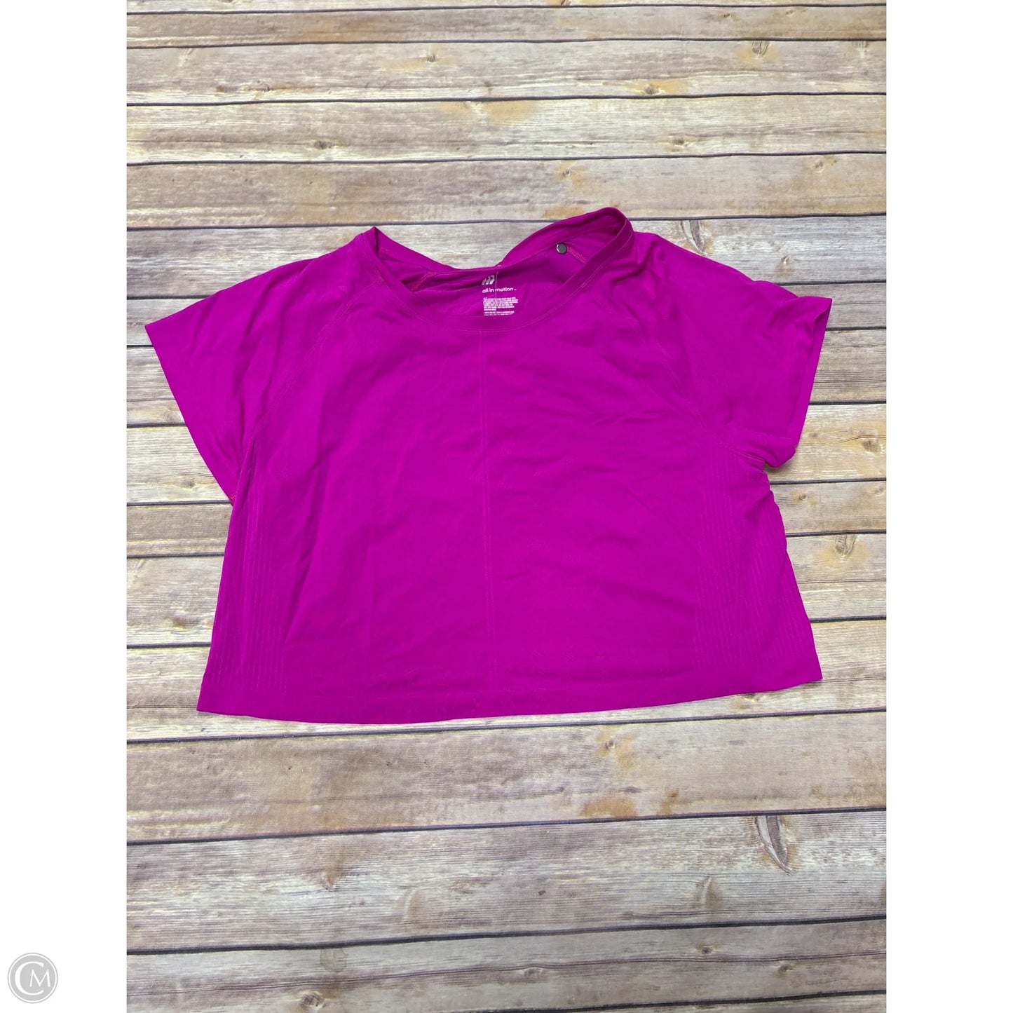 Athletic Top Short Sleeve By All In Motion In Pink, Size: M