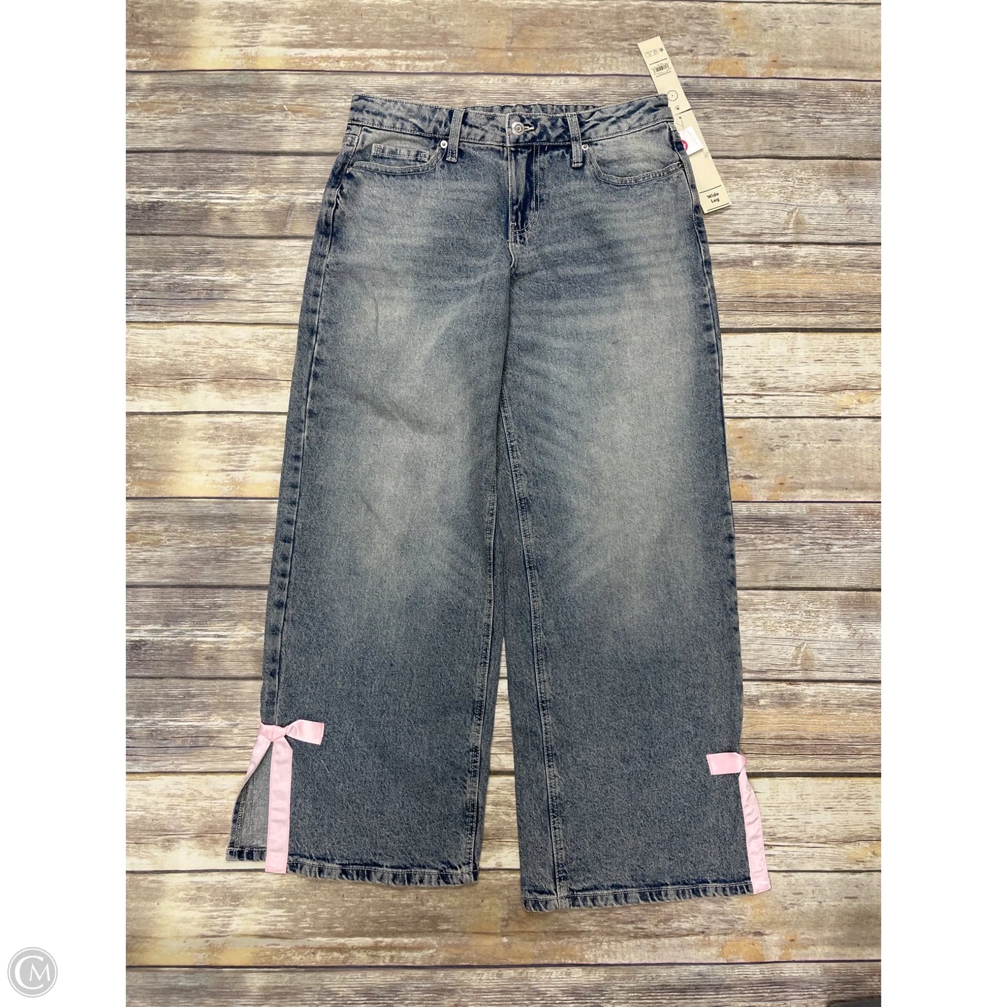 Jeans Wide Leg By No Boundaries In Blue Denim, Size: 4
