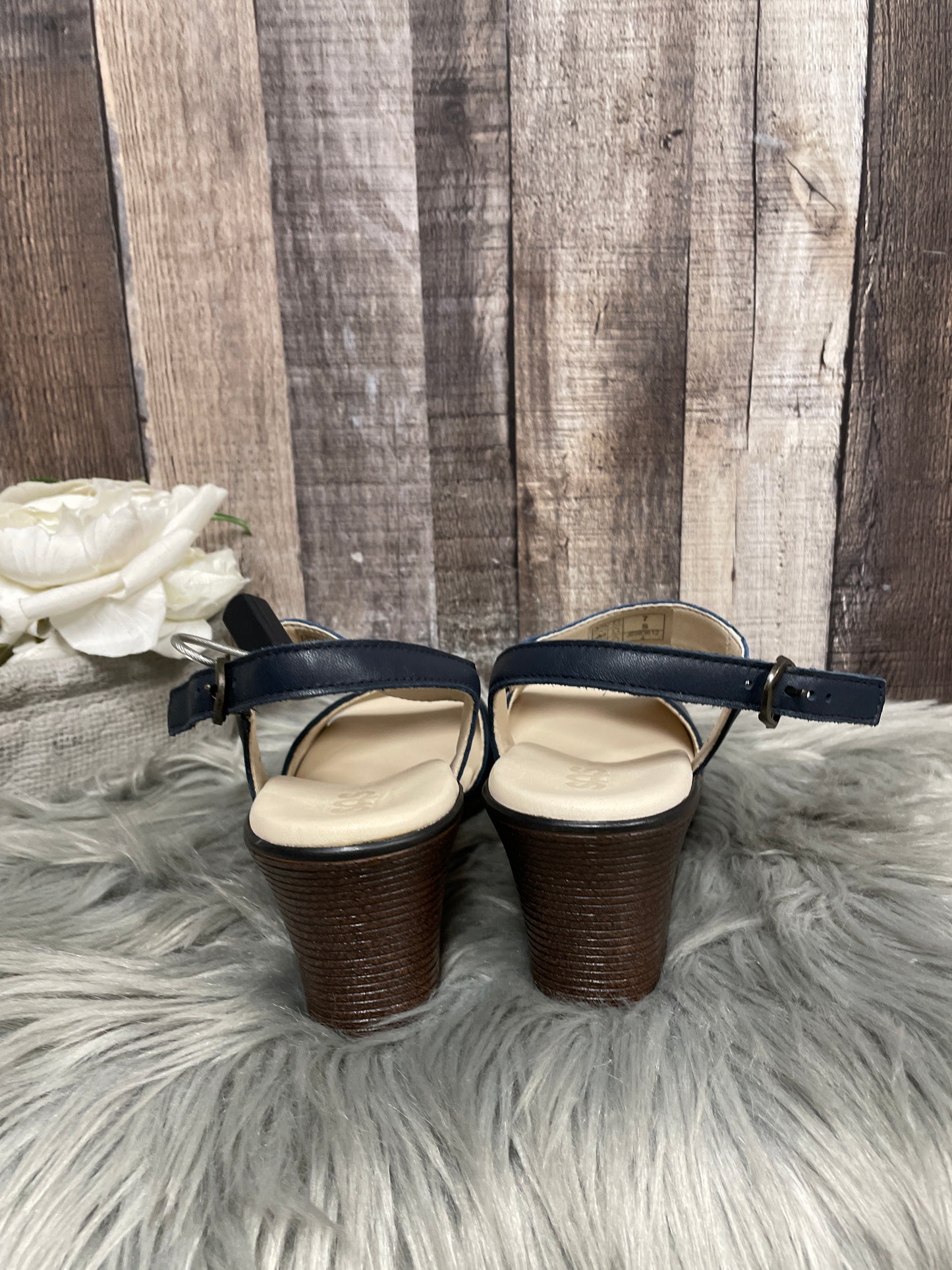 Sandals Heels Wedge By Sas Size: 7