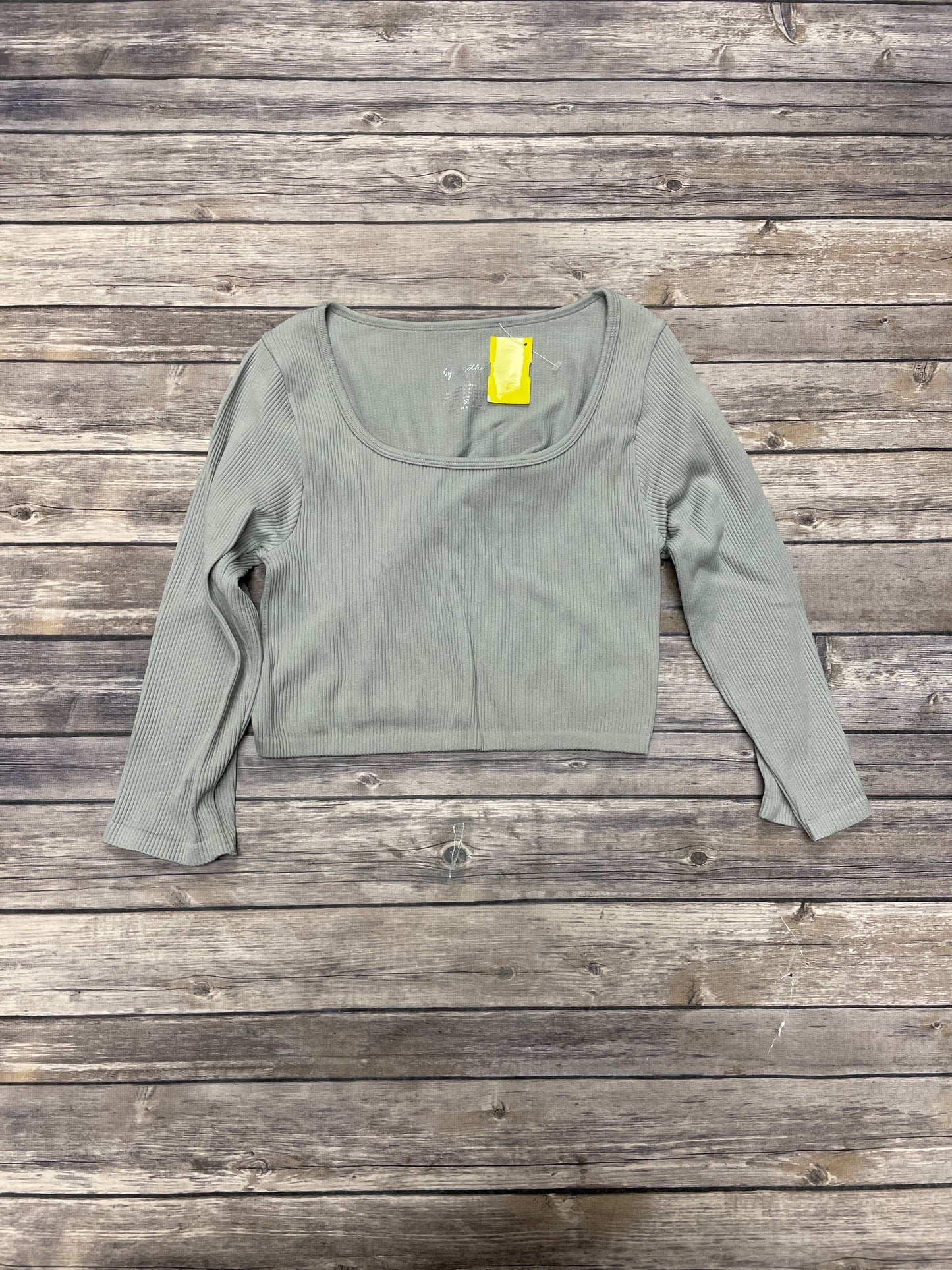 Top Long Sleeve By By Together In Grey, Size: M