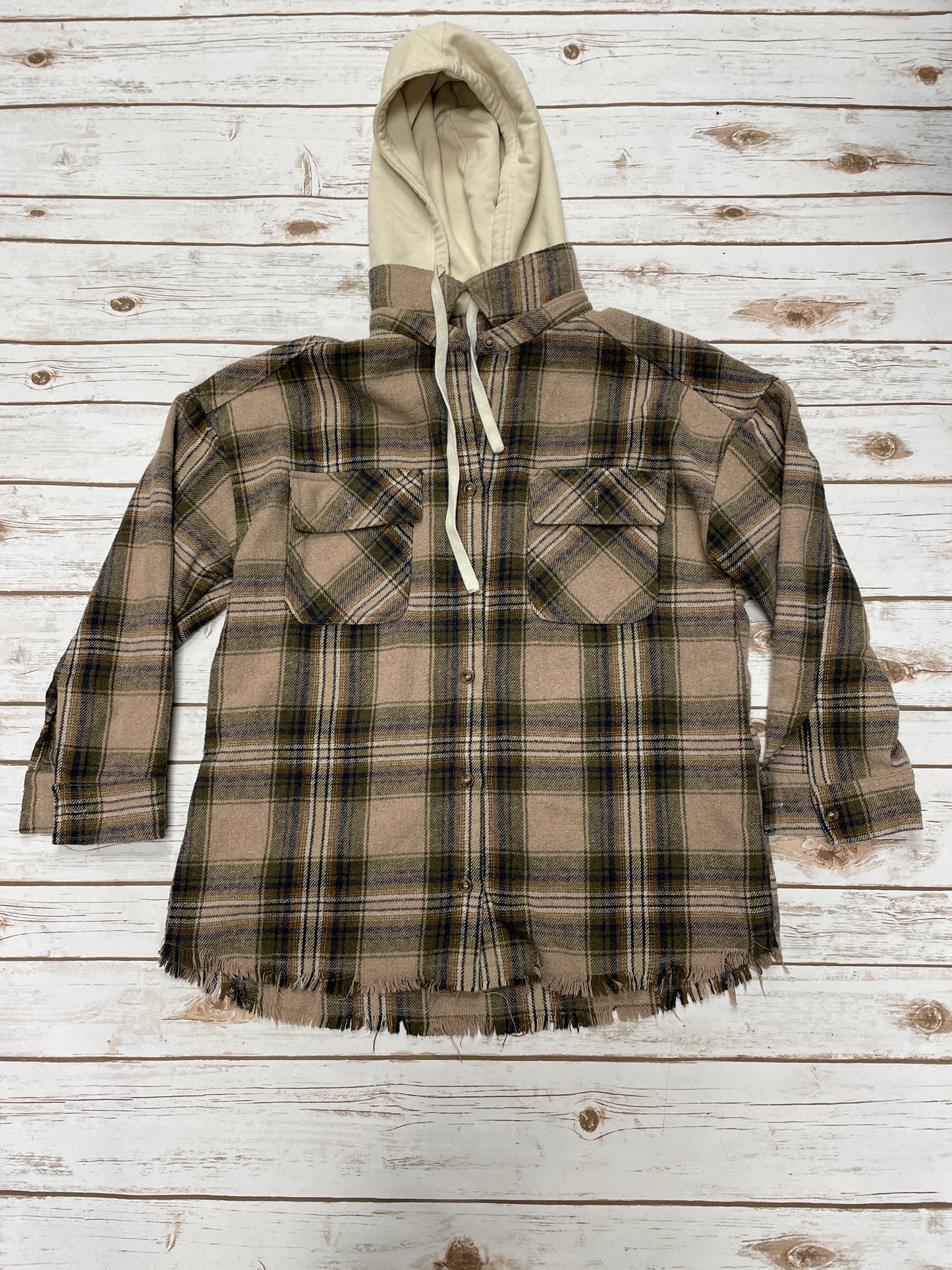 Jacket Shirt By Cme In Multi-colored, Size: S