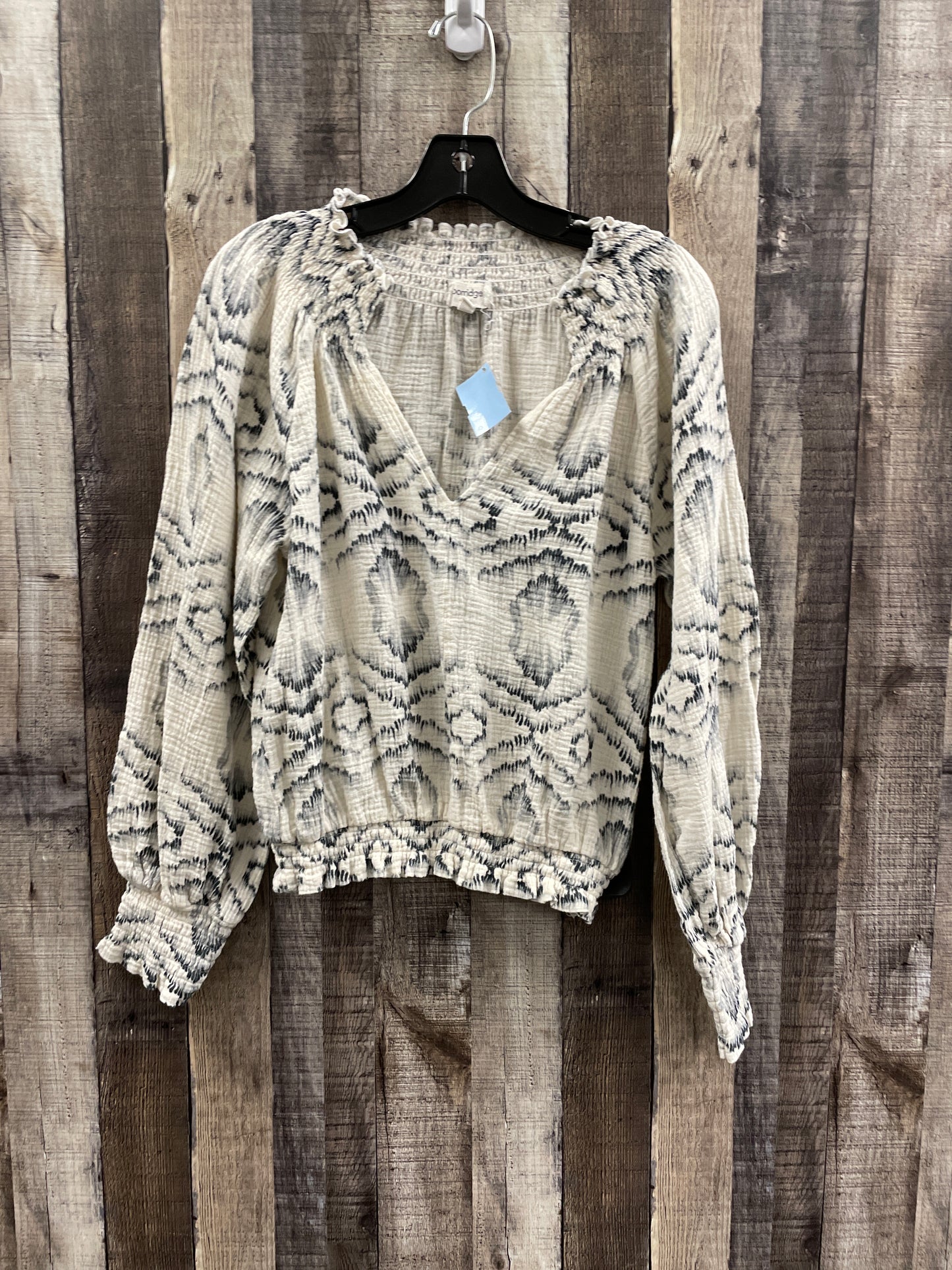 Top Long Sleeve By Porridge In Tie Dye Print, Size: S