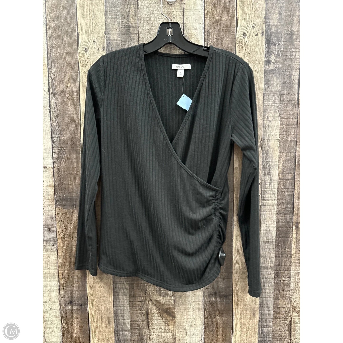 Top Long Sleeve By Nine West In Black, Size: M
