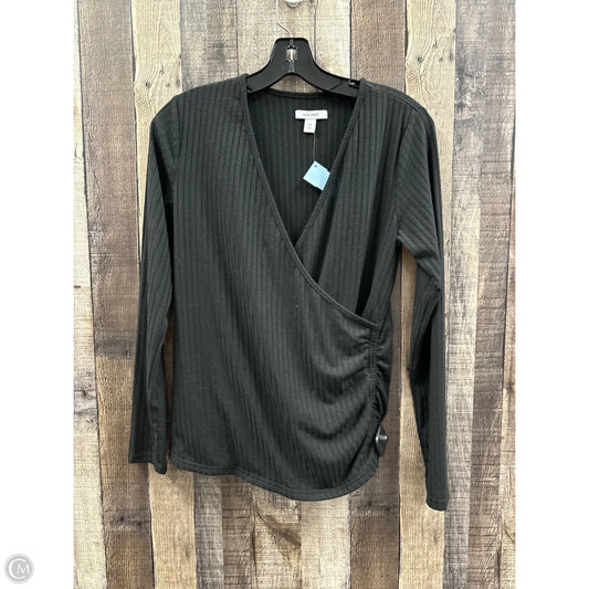 Top Long Sleeve By Nine West In Black, Size: M