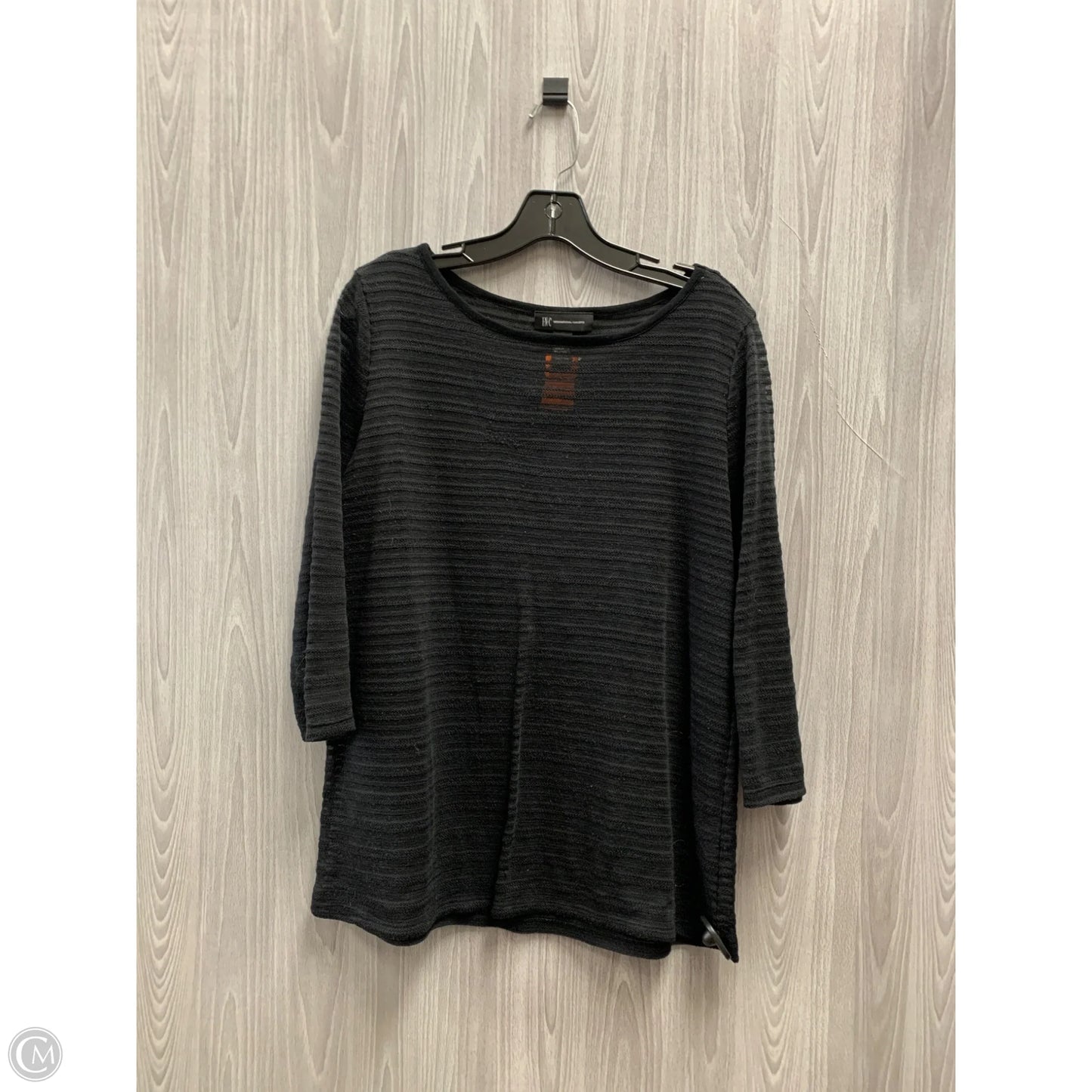 Top Long Sleeve By International Concepts In Black, Size: Xl
