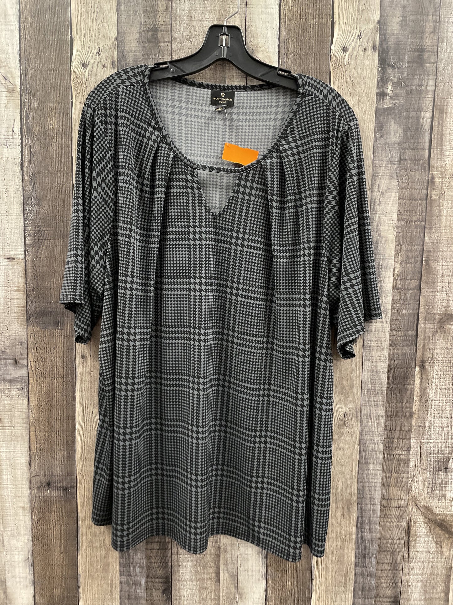 Top Short Sleeve By Worthington Size: 2x
