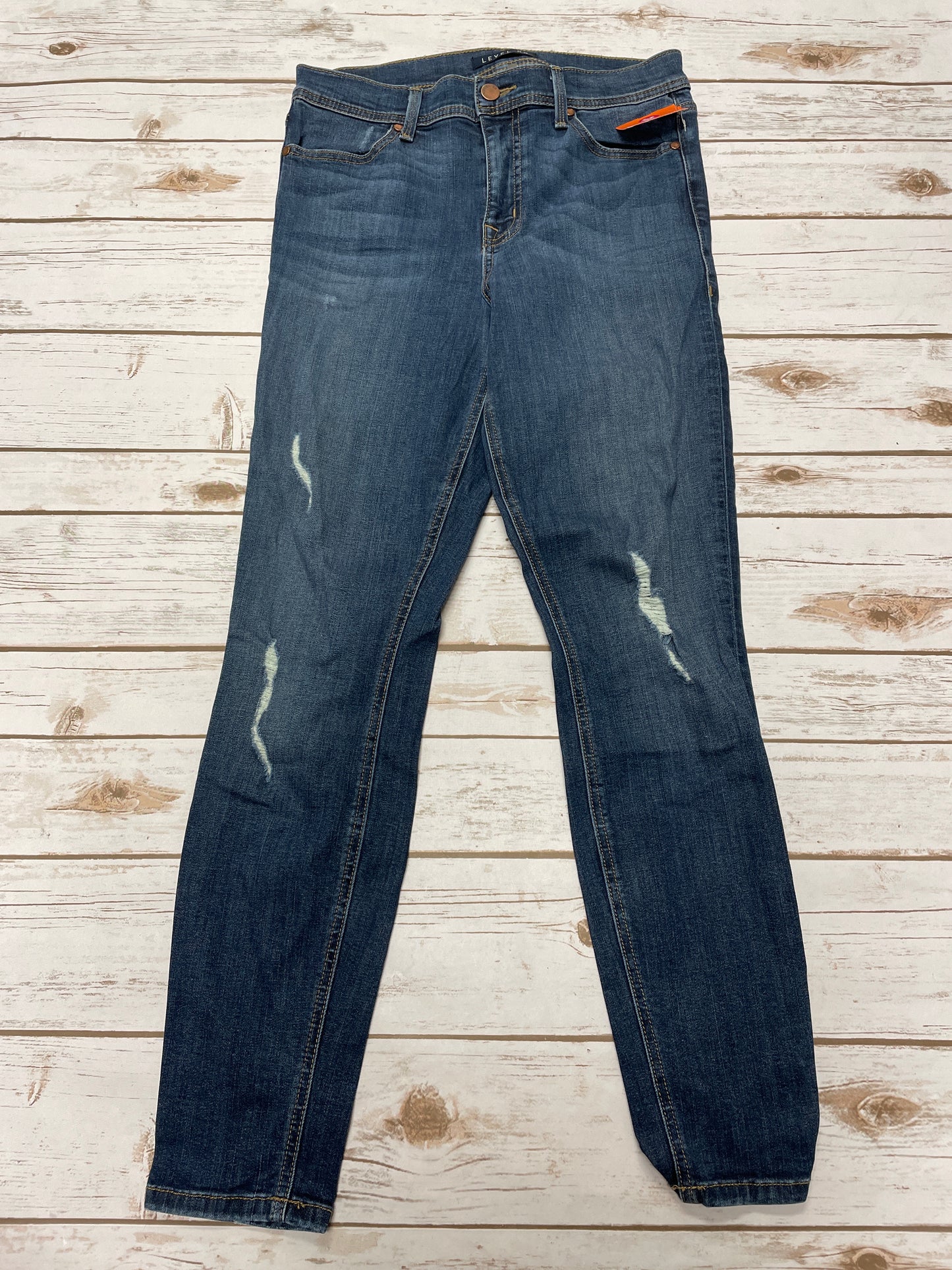 Jeans Skinny By Level 99 In Blue Denim, Size: 6