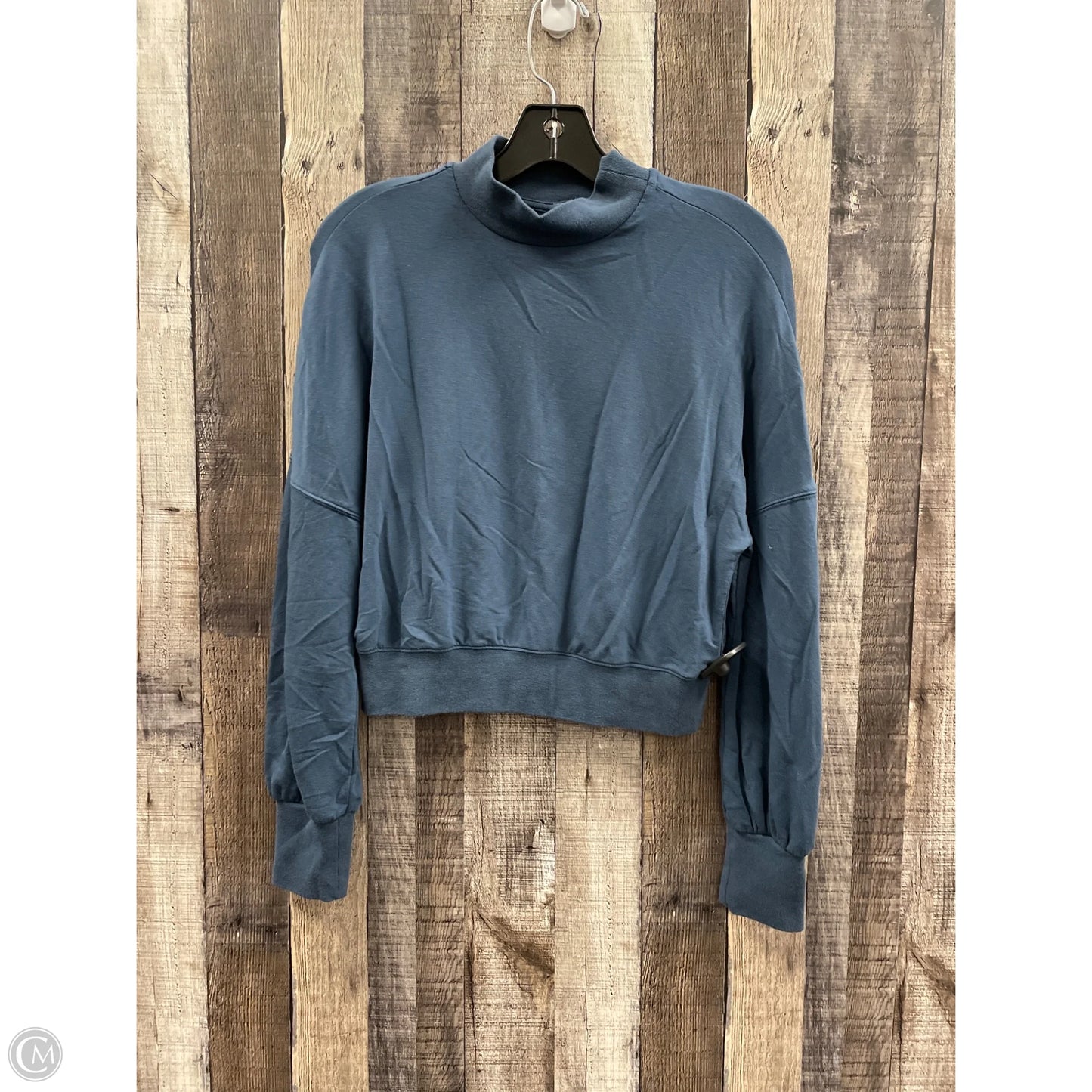 Athletic Top Long Sleeve Collar By Fabletics In Blue, Size: Xs