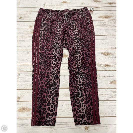 Athletic Leggings By Adidas In Animal Print, Size: 2x