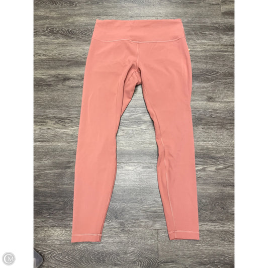 Athletic Leggings By Lululemon In Mauve, Size: 14