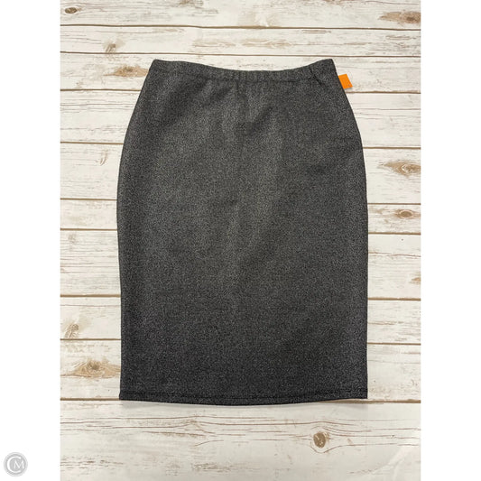 Skirt Midi By Vince Camuto In Silver, Size: Xs