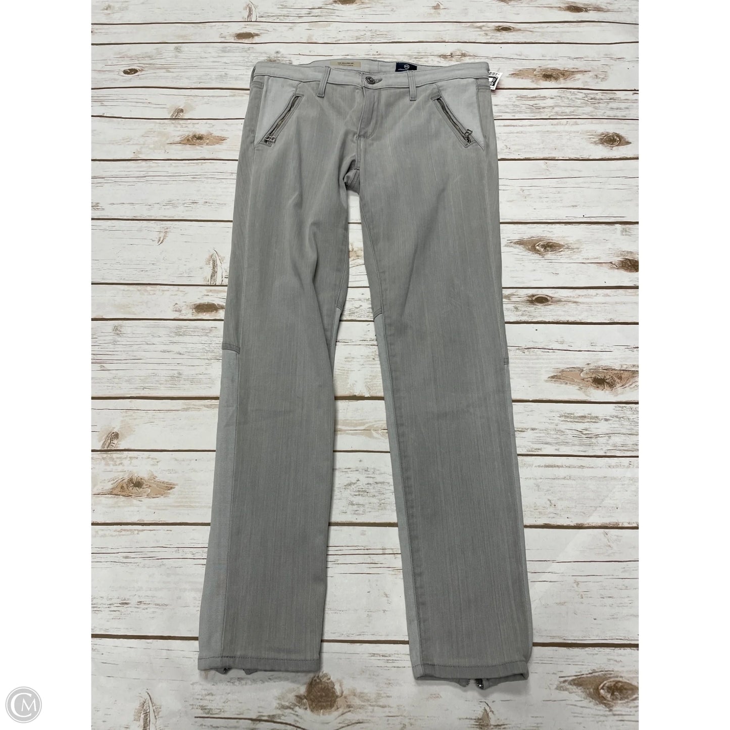 Jeans Skinny By Adriano Goldschmied In Grey Denim, Size: 2