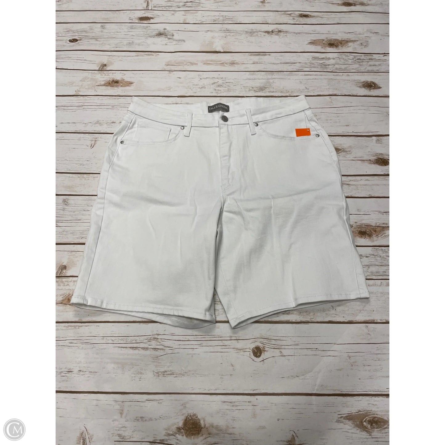 Shorts By Falls Creek In White, Size: 16