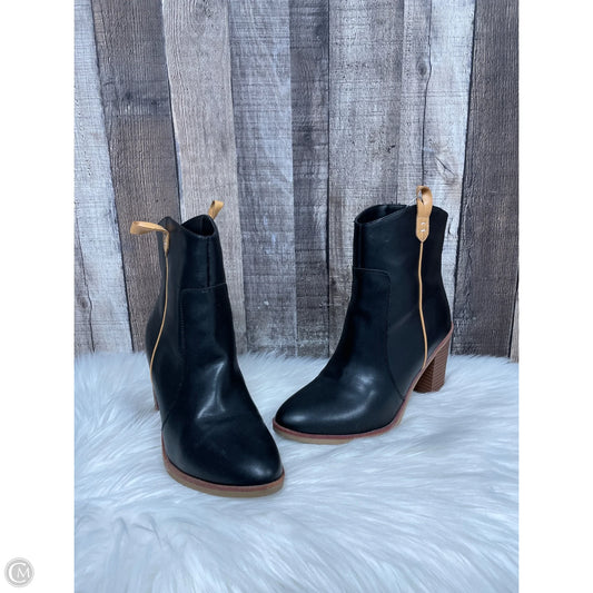 Boots Ankle Heels By Mia In Black, Size: 8