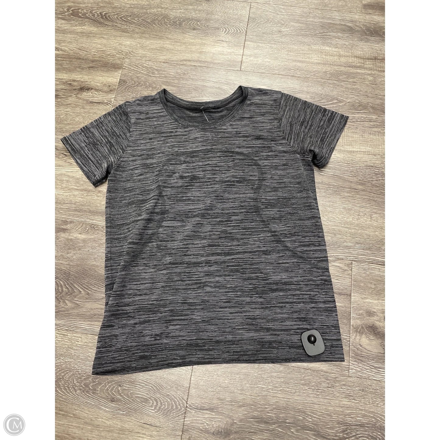 Athletic Top Short Sleeve By Lululemon In Black, Size: 10