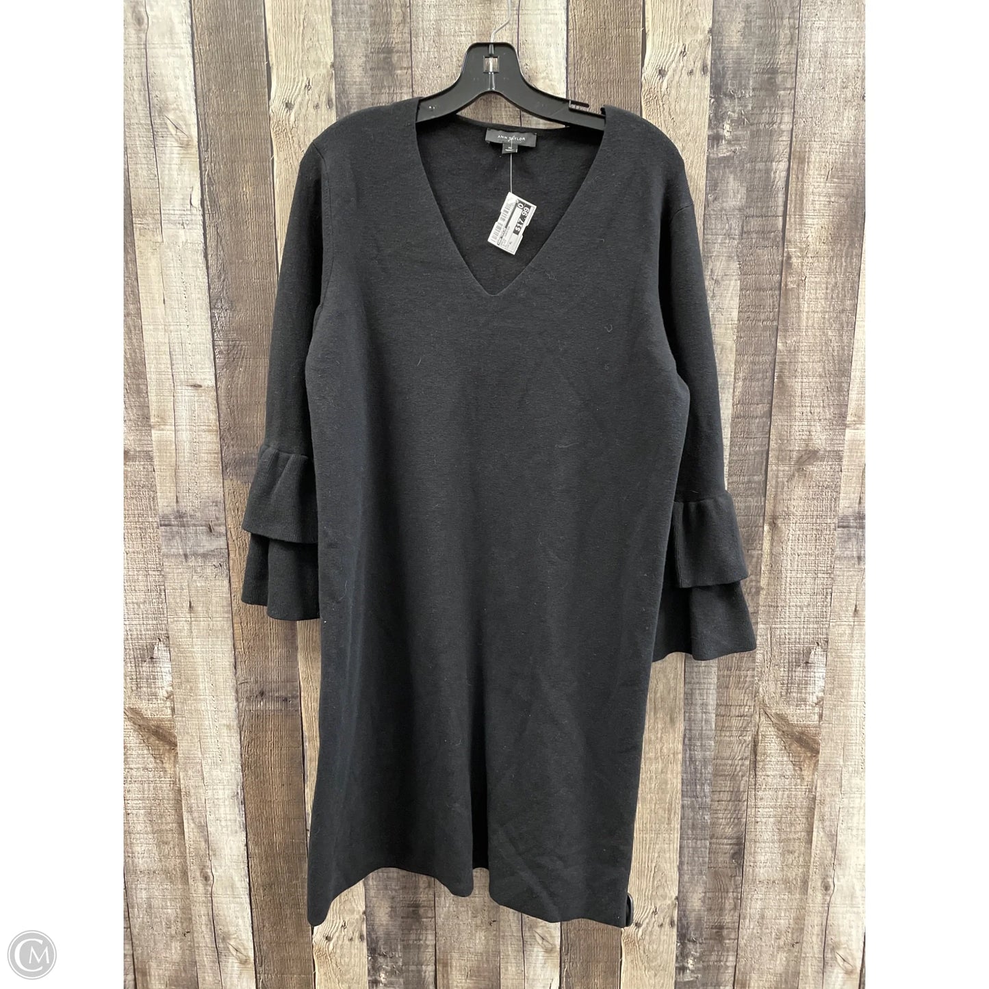 Dress Sweater By Ann Taylor In Black, Size: Xl