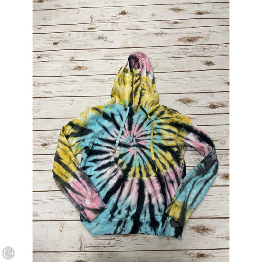 Sweatshirt Hoodie By Belle Du Jour In Tie Dye Print, Size: L