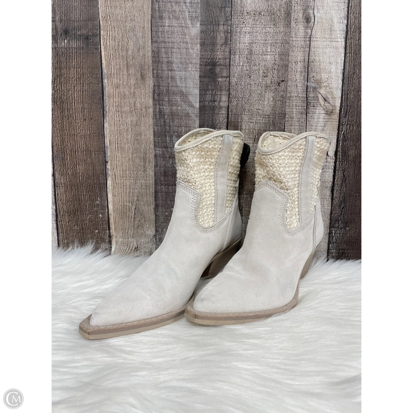 Boots Ankle Heels By Dolce Vita In Cream, Size: 7