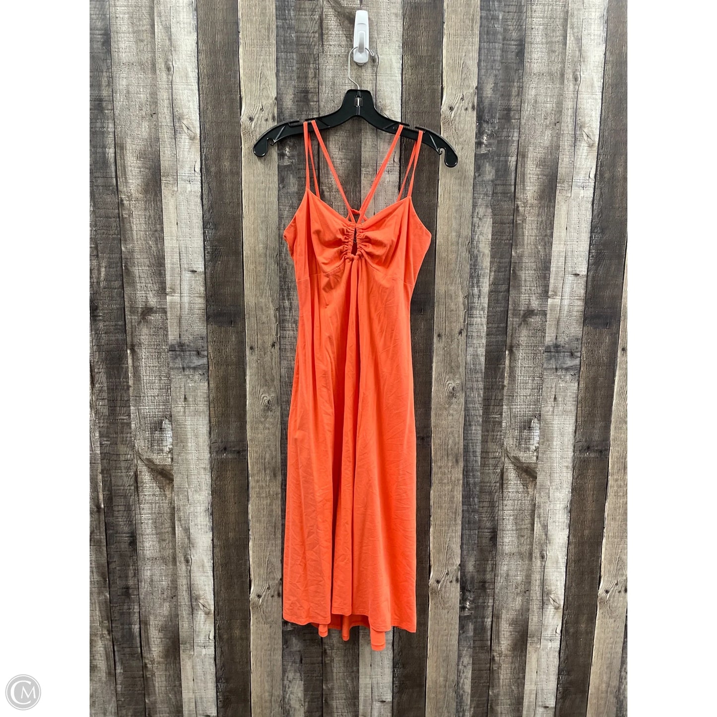Dress Casual Midi By A New Day In Orange, Size: Xs