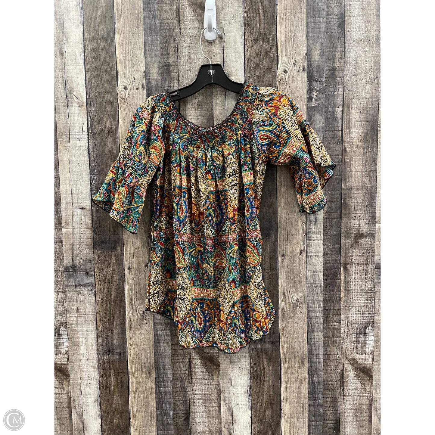 Top Long Sleeve By Cme In Multi-colored, Size: Osfm