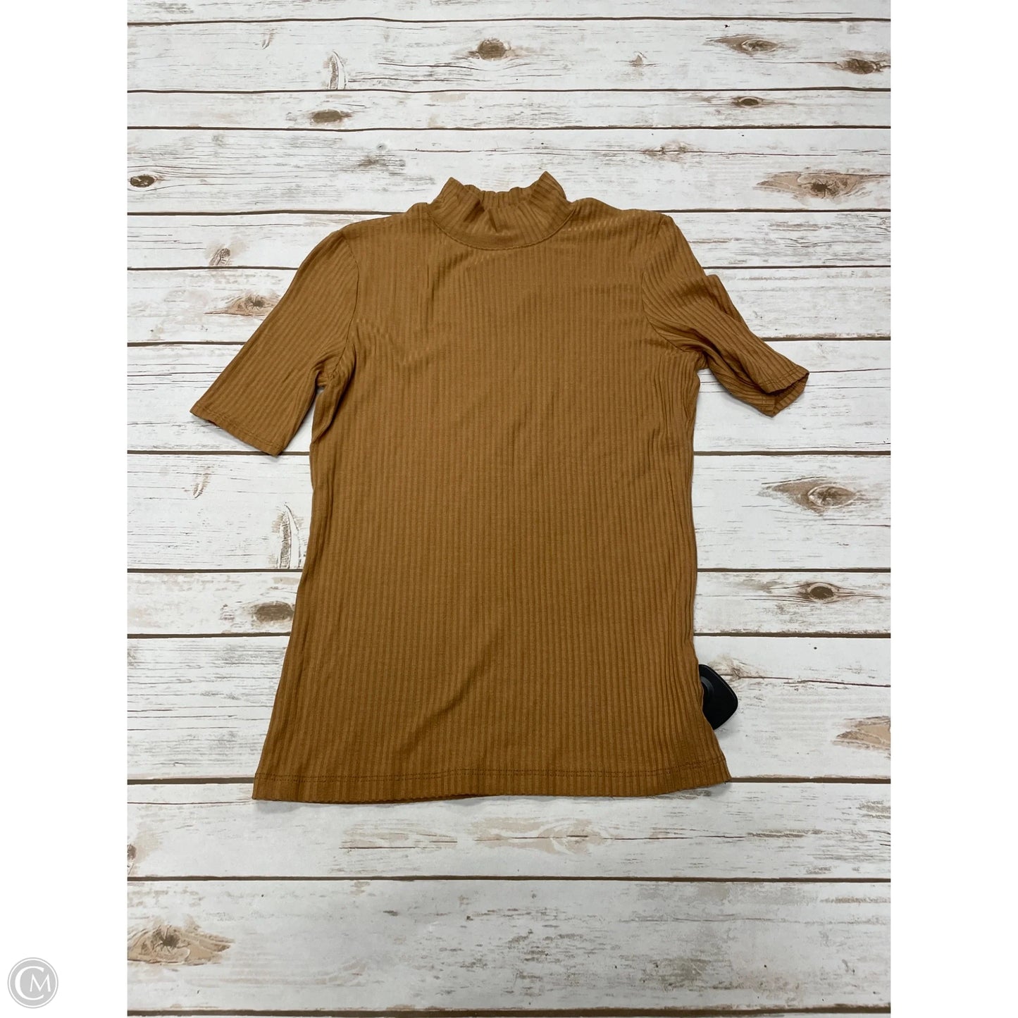 Top Short Sleeve By Rachel Zoe In Tan, Size: Xs