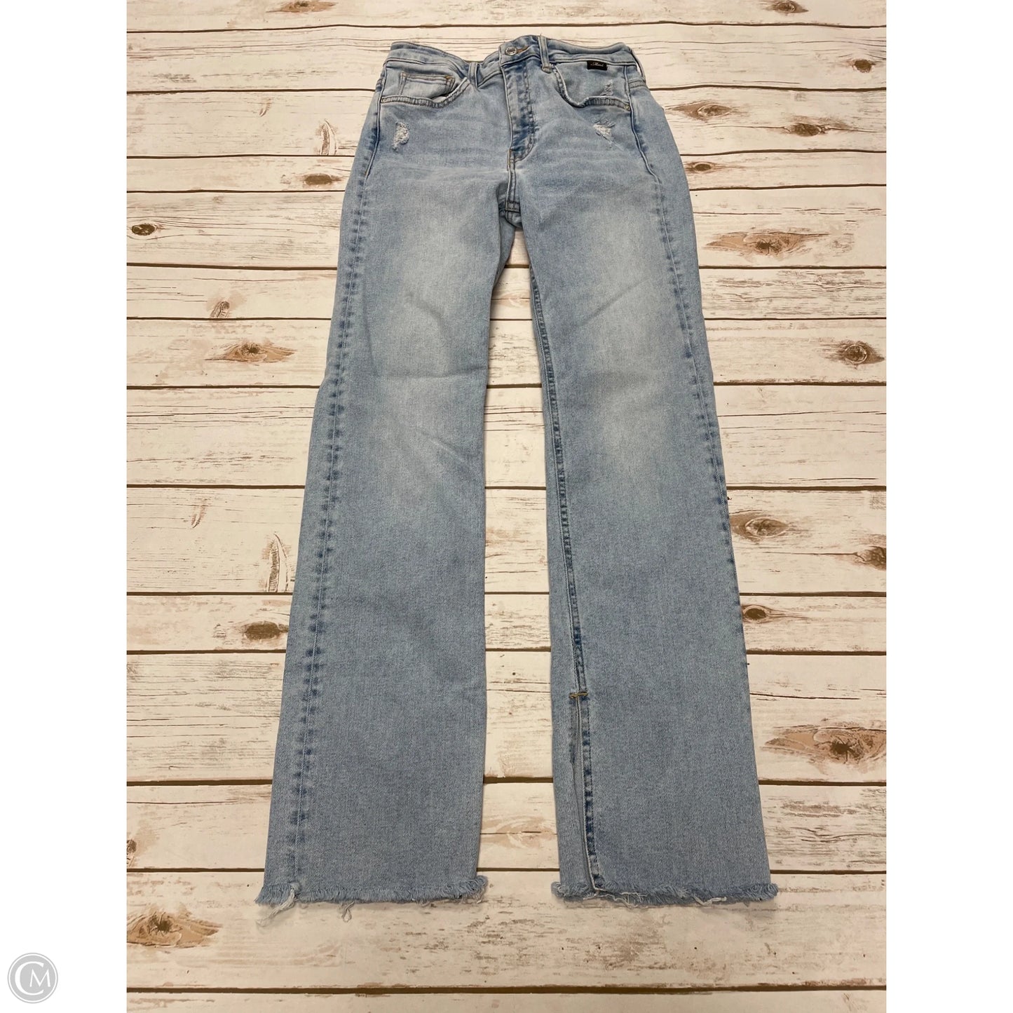 Jeans Straight By Mavi In Blue Denim, Size: 4