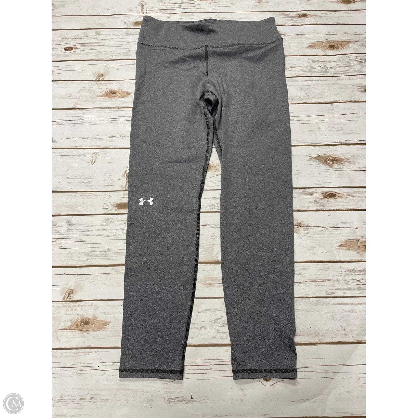 Athletic Leggings By Under Armour In Grey, Size: L