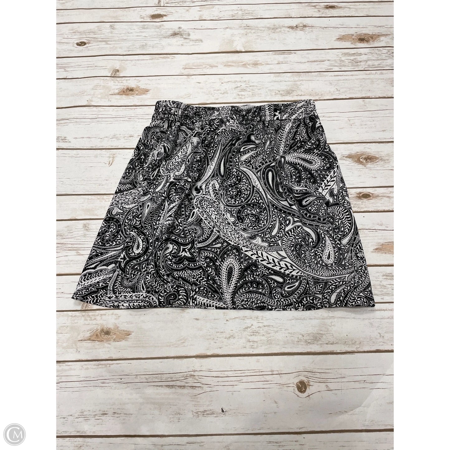 Skirt Mini & Short By Loft In Black & White, Size: S