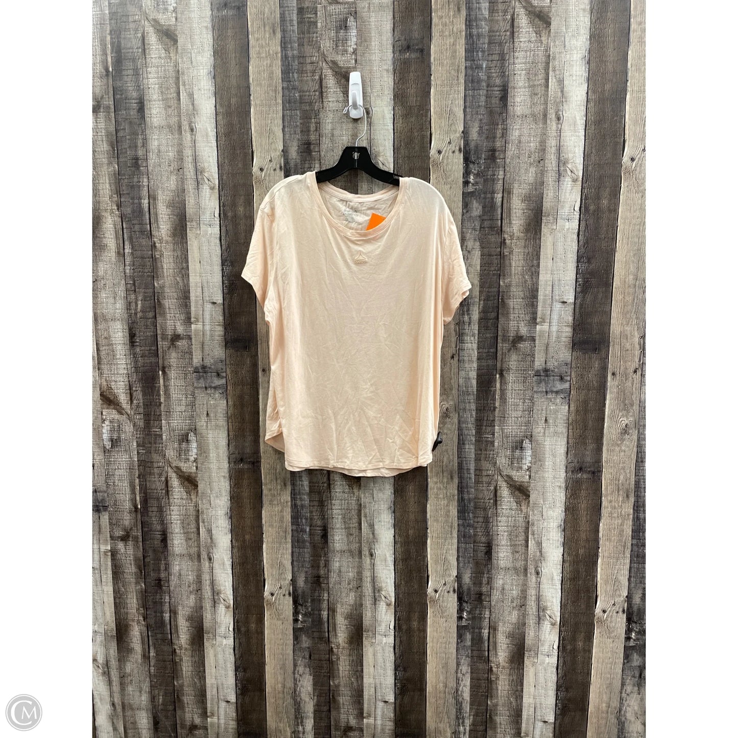 Athletic Top Short Sleeve By Reebok In Peach, Size: Xxl