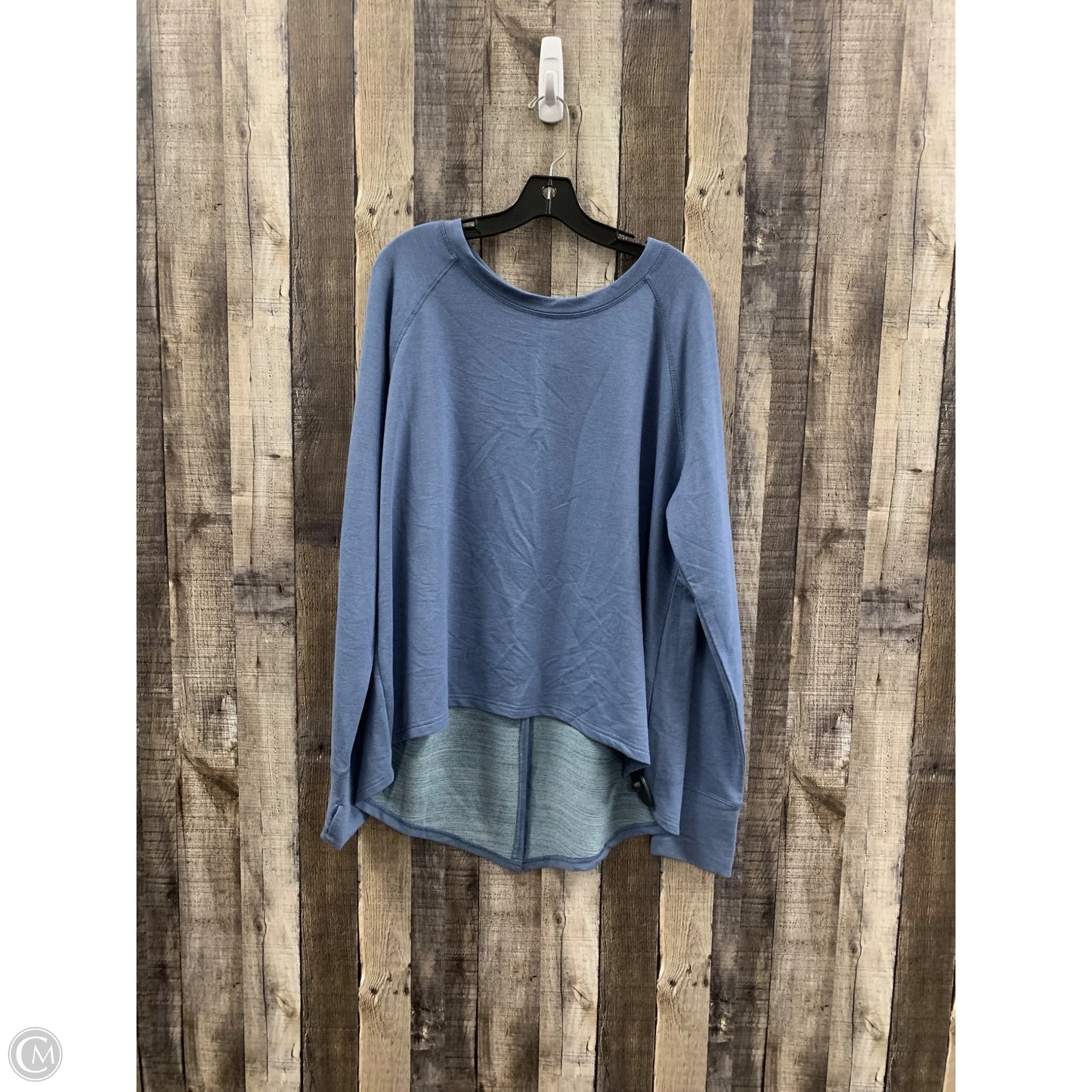 Top Long Sleeve By Danskin Now In Blue, Size: Xxl