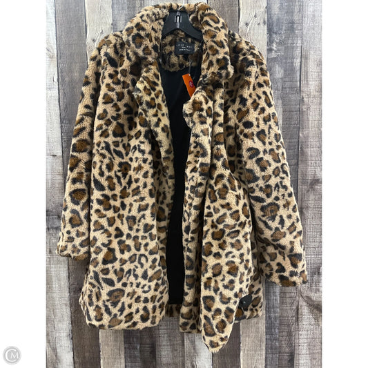 Coat Faux Fur & Sherpa By Love Tree In Animal Print, Size: S