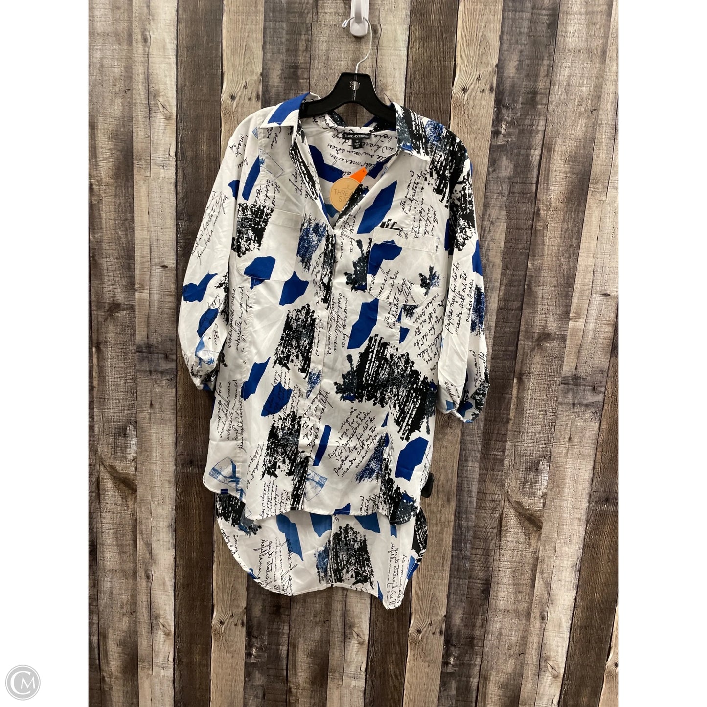 Tunic Long Sleeve By Cme In Multi-colored, Size: 1x
