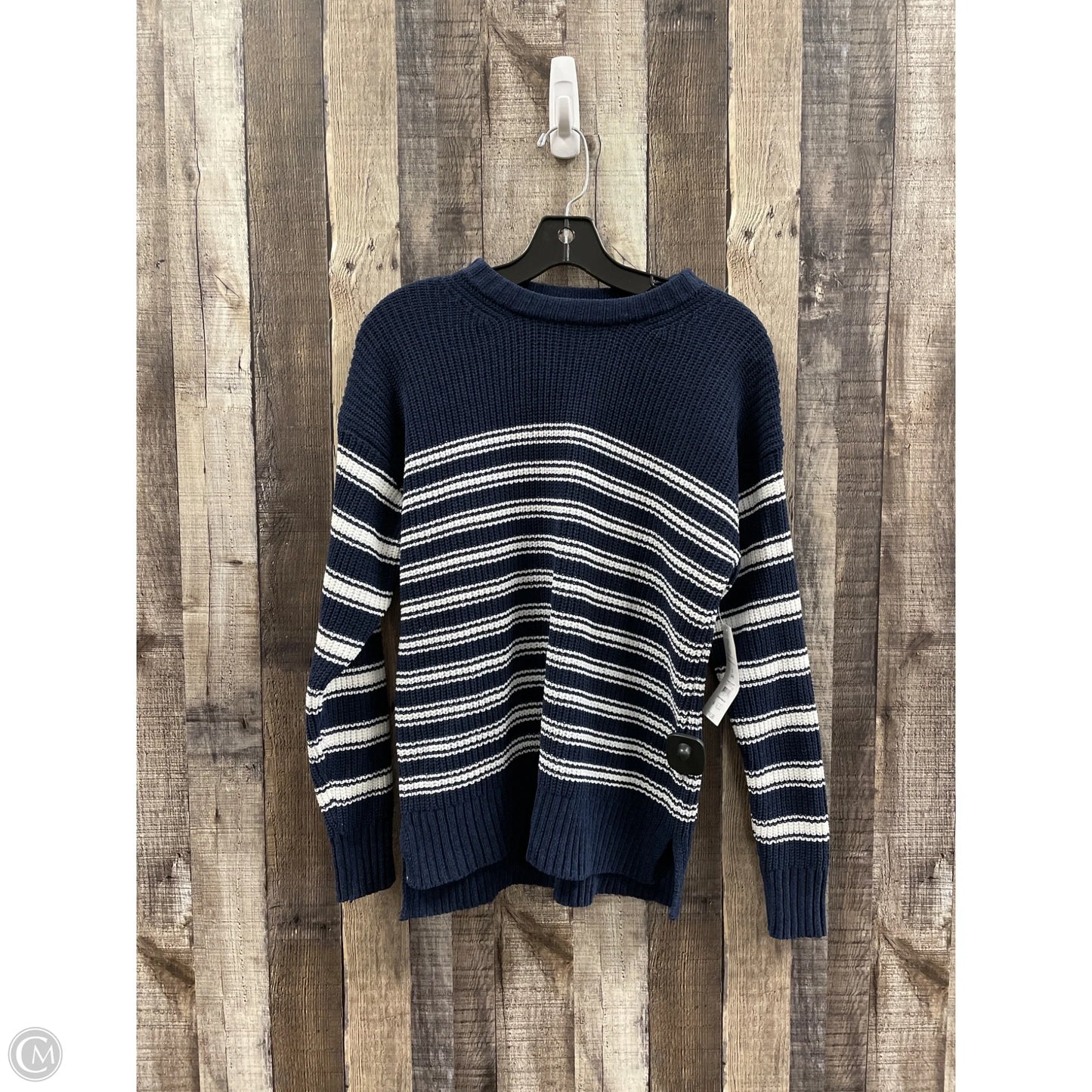 Sweater By Time And Tru In Blue & White, Size: S