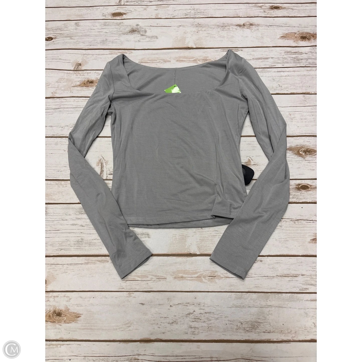 Top Long Sleeve By Cmf In Grey, Size: S