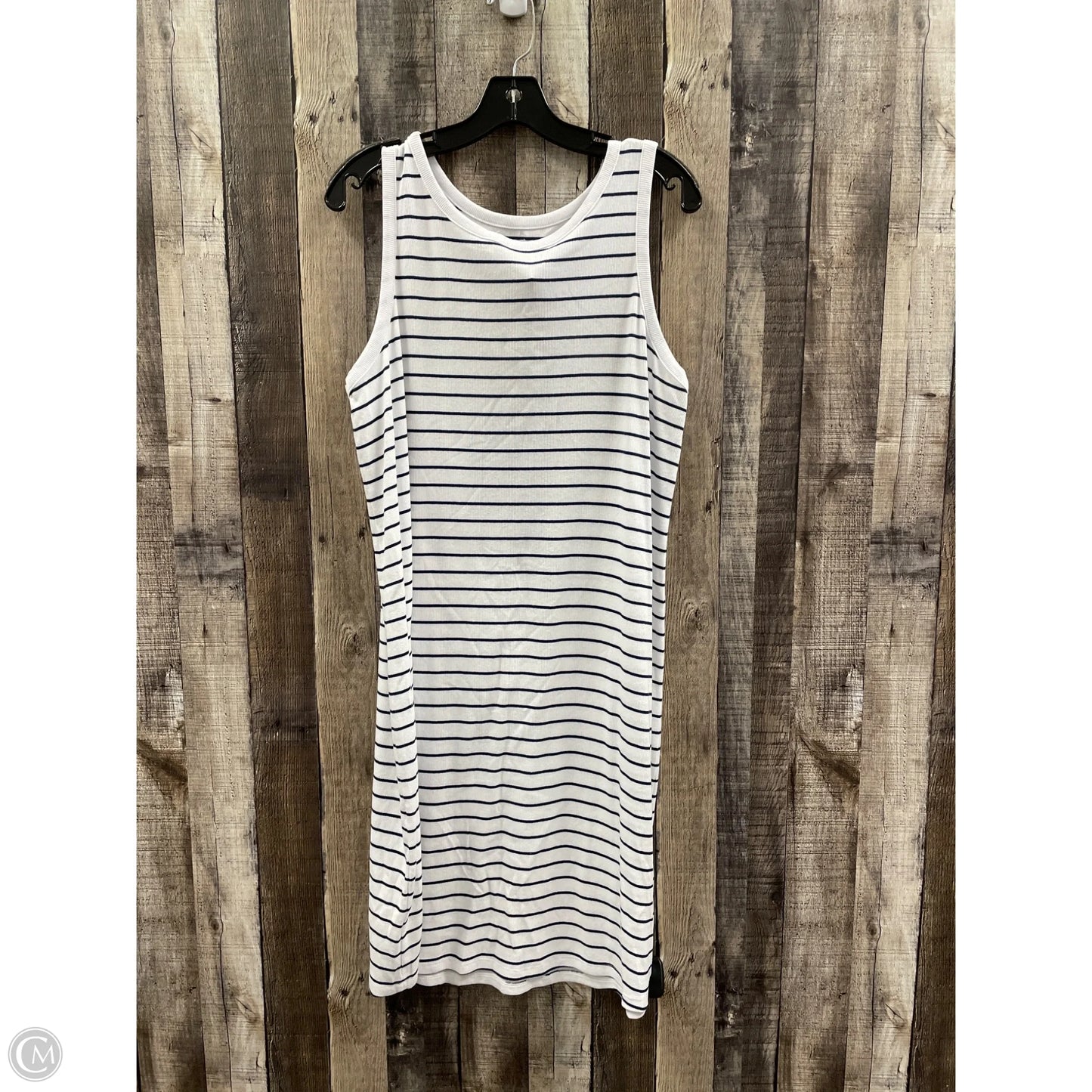 Dress Casual Midi By Falls Creek In Striped Pattern, Size: Xl