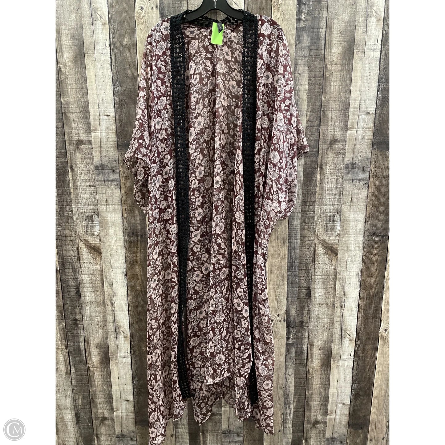 Kimono By Lane Bryant In Maroon, Size: Osfm