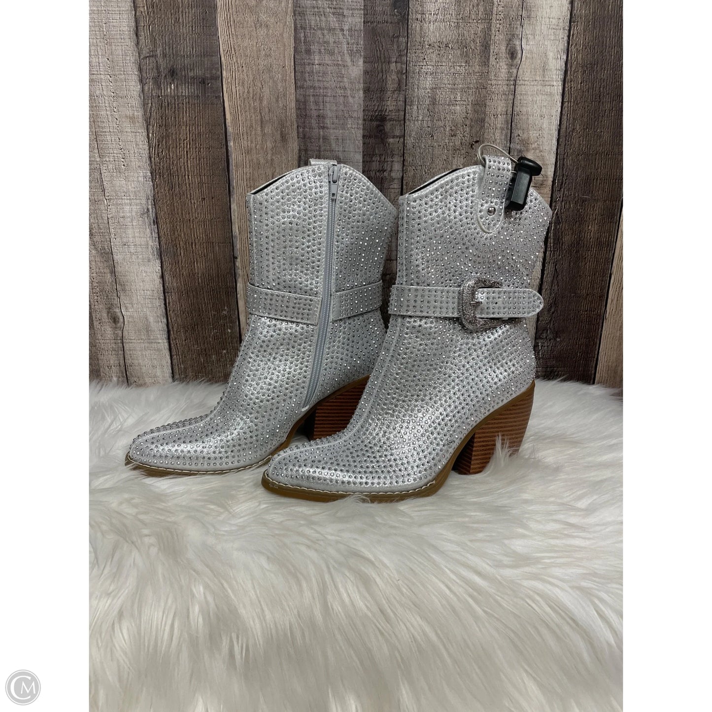Boots Western By Mix No 6 In Silver, Size: 7.5