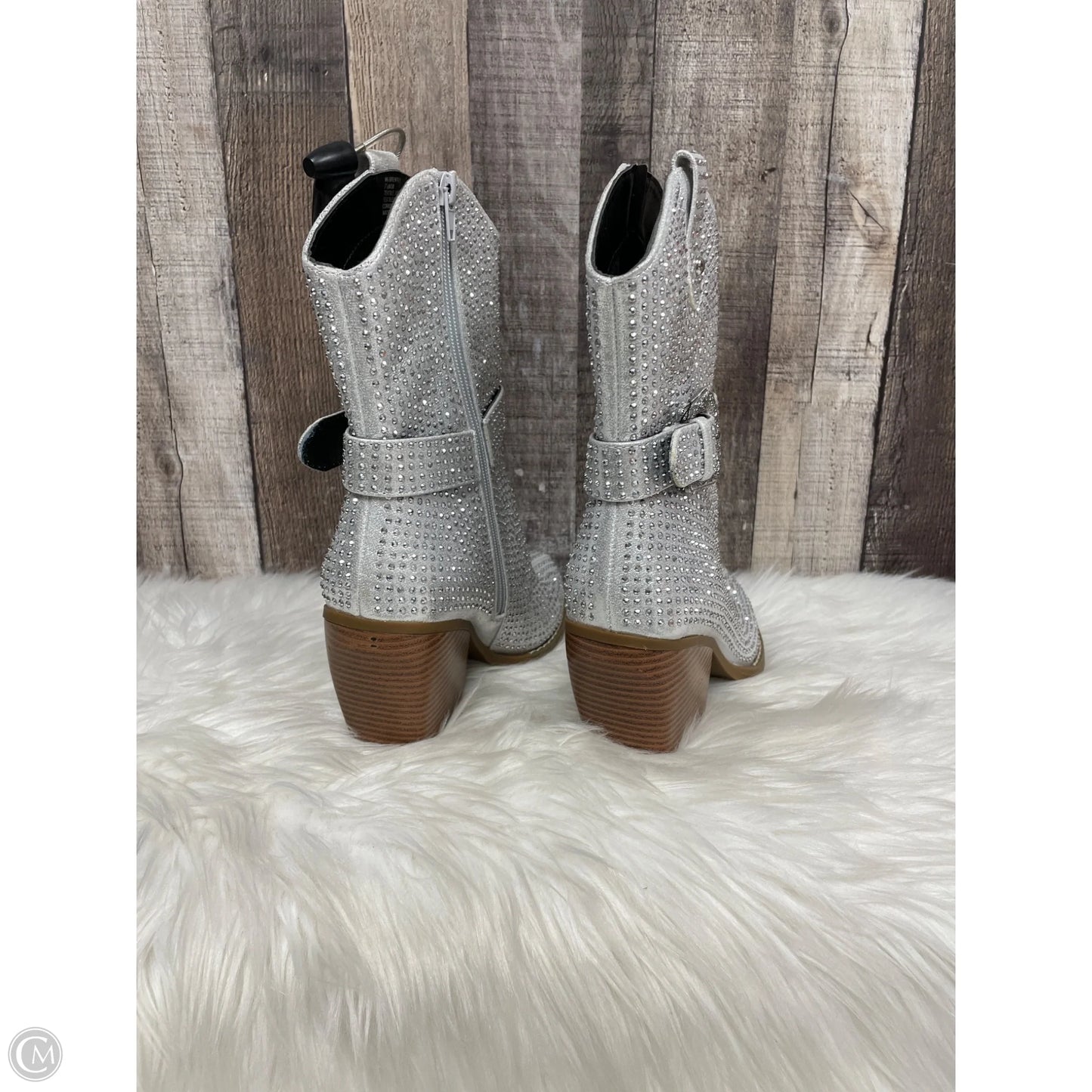 Boots Western By Mix No 6 In Silver, Size: 7.5